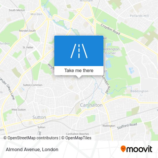 Almond Avenue map