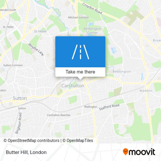 Butter Hill map