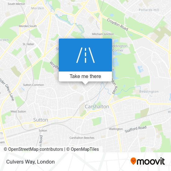 Culvers Way map