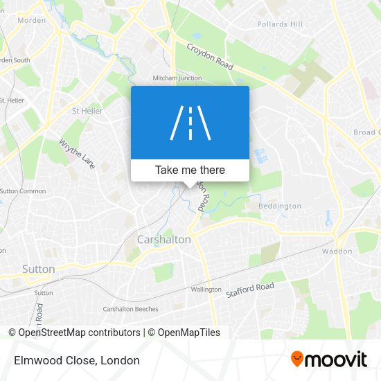 Elmwood Close map
