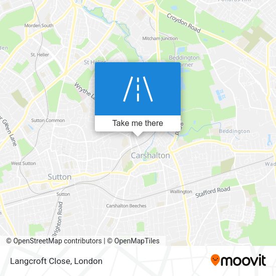Langcroft Close map