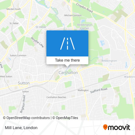 Mill Lane map