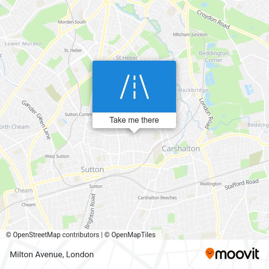 Milton Avenue map
