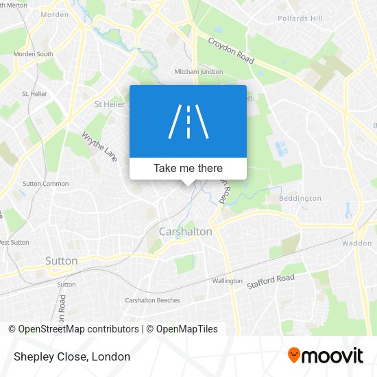 Shepley Close map