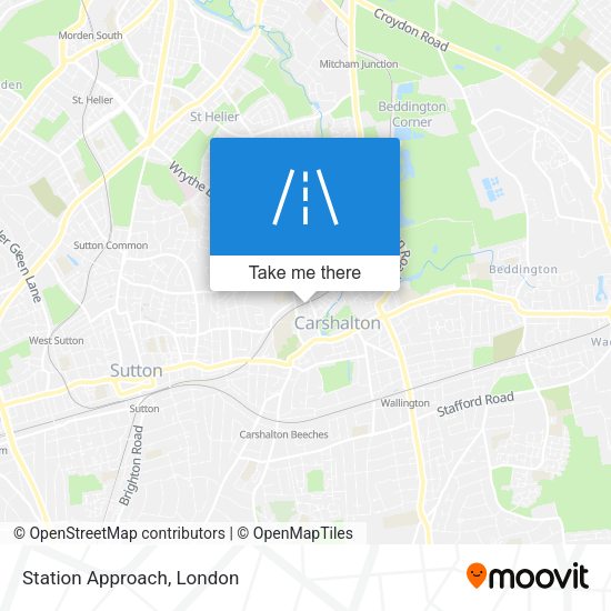 Station Approach map