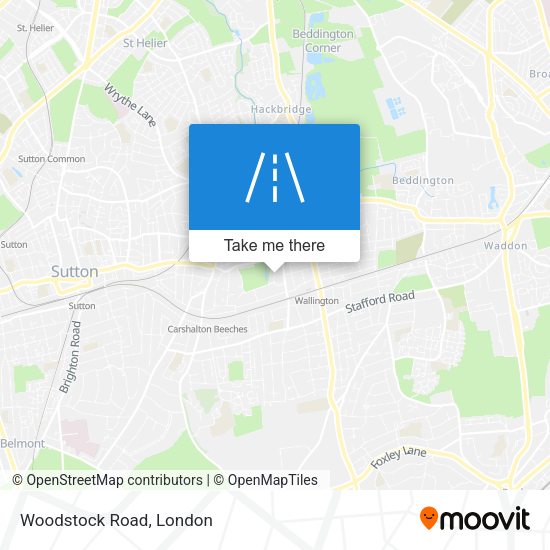 Woodstock Road map