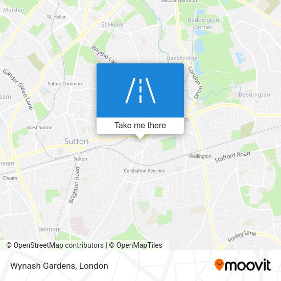 Wynash Gardens map