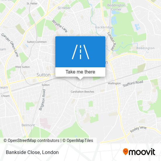 Bankside Close map