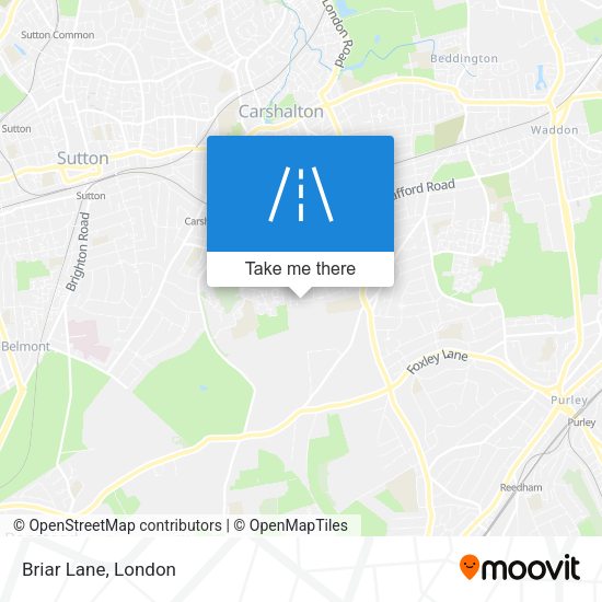Briar Lane map
