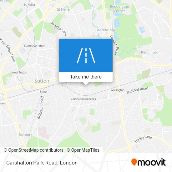 Carshalton Park Road map
