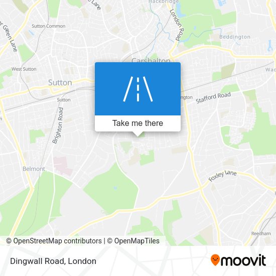Dingwall Road map