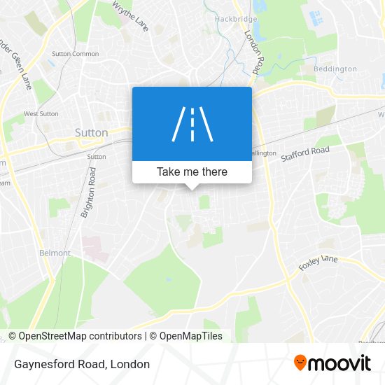 Gaynesford Road map