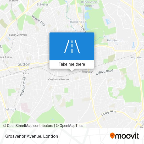 Grosvenor Avenue map