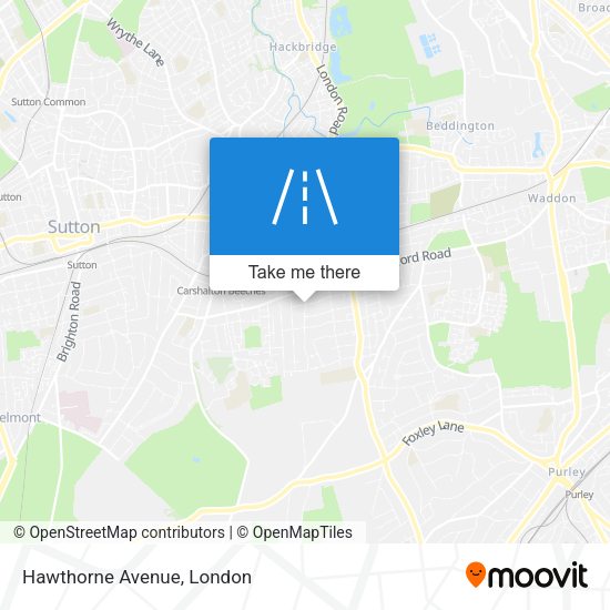 Hawthorne Avenue map