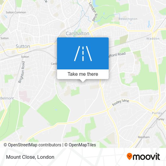 Mount Close map