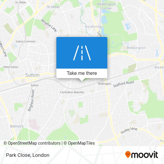 Park Close map