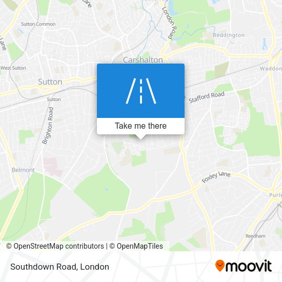 Southdown Road map