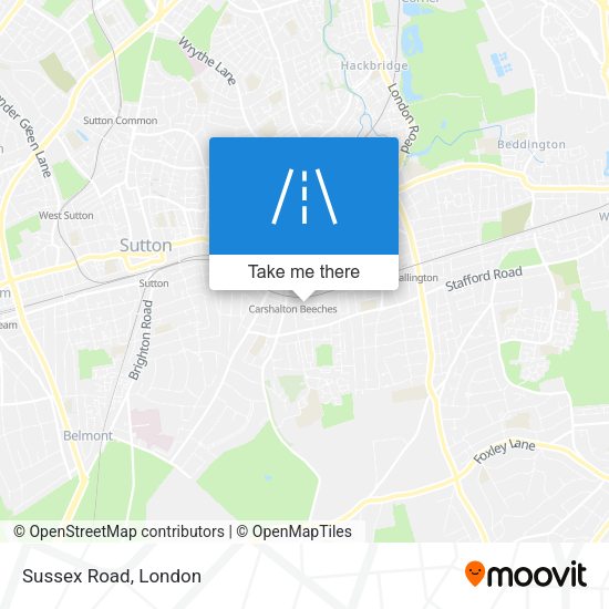Sussex Road map