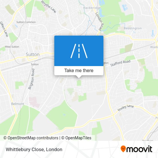 Whittlebury Close map