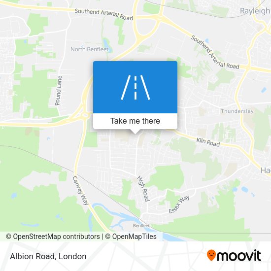 Albion Road map