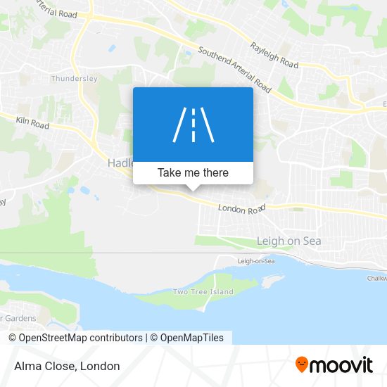 Alma Close map