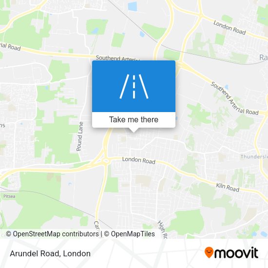 Arundel Road map