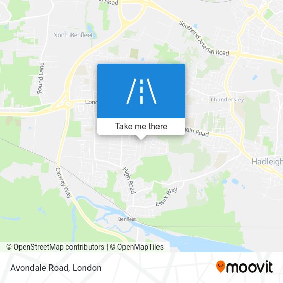 Avondale Road map