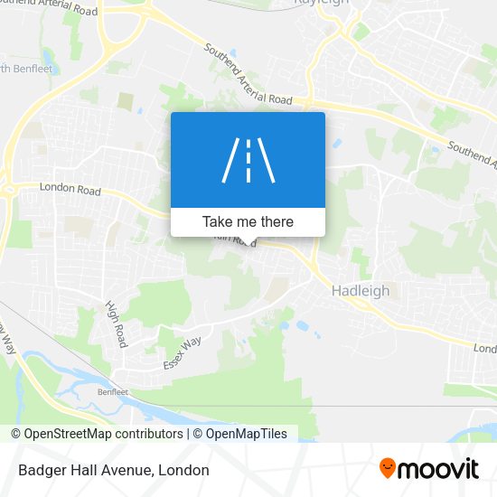 Badger Hall Avenue map