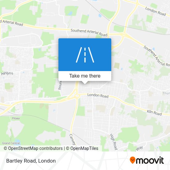 Bartley Road map