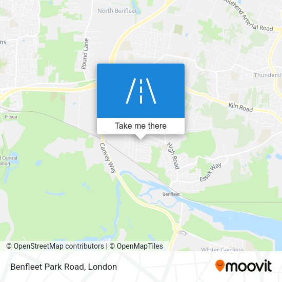 Benfleet Park Road map
