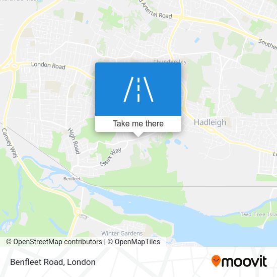 Benfleet Road map
