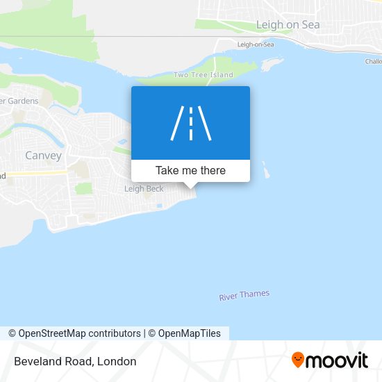 Beveland Road map