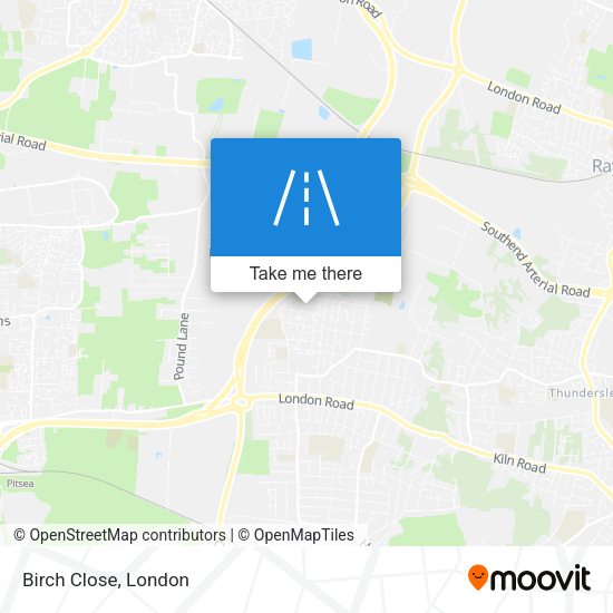 Birch Close map