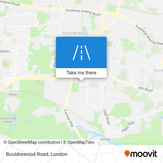 Bouldrewood Road map
