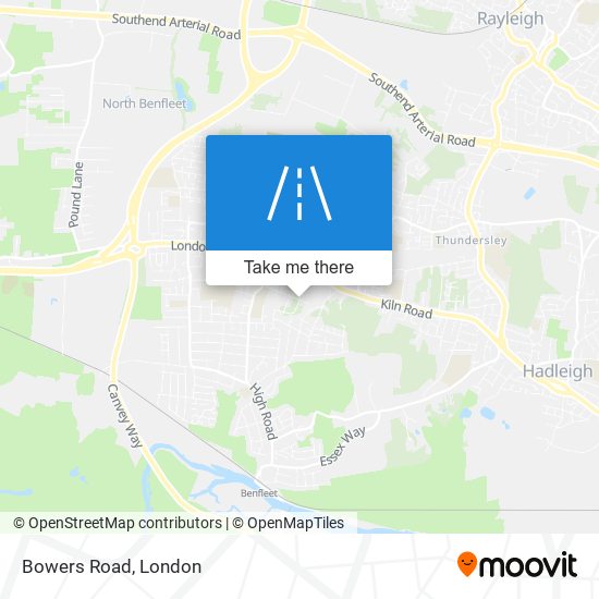 Bowers Road map