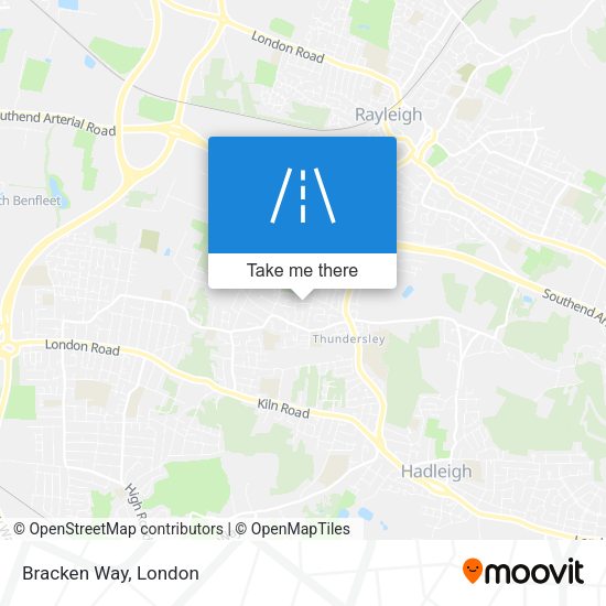 Bracken Way map