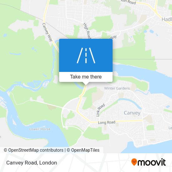 Canvey Road map