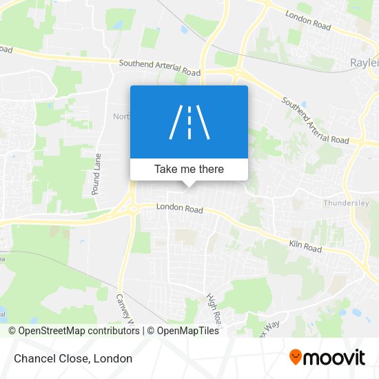 Chancel Close map