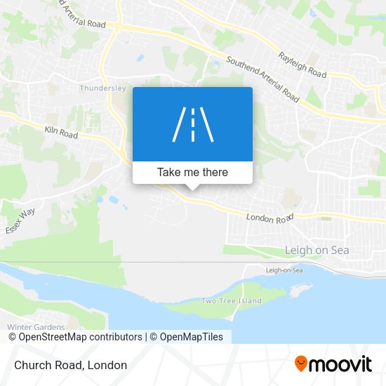 Church Road map
