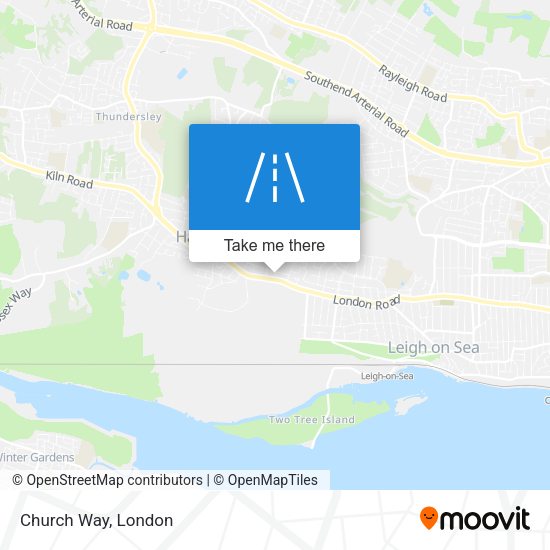 Church Way map