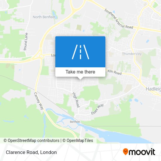 Clarence Road map