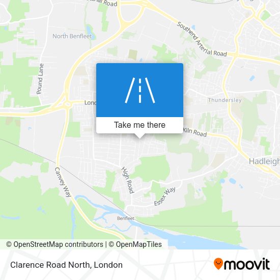 Clarence Road North map