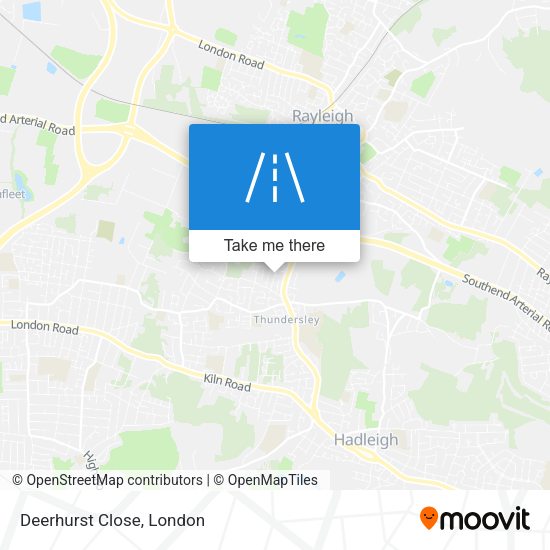 Deerhurst Close map