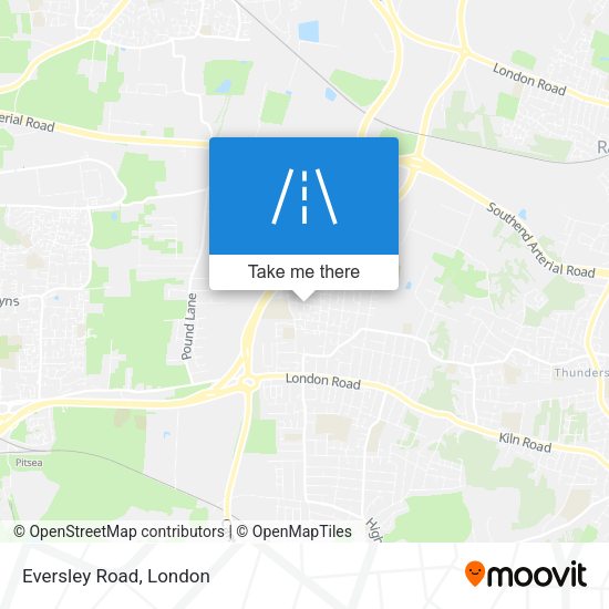 Eversley Road map