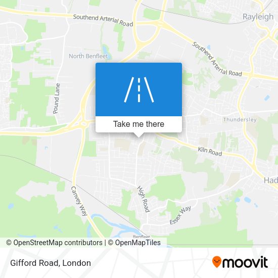 Gifford Road map