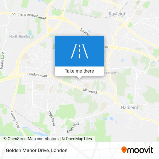 Golden Manor Drive map