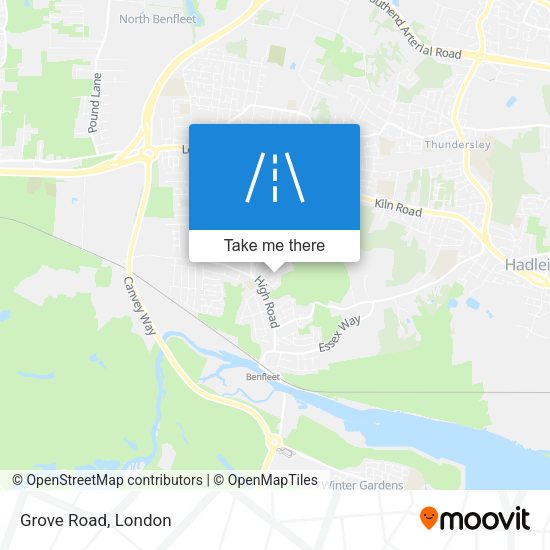 Grove Road map