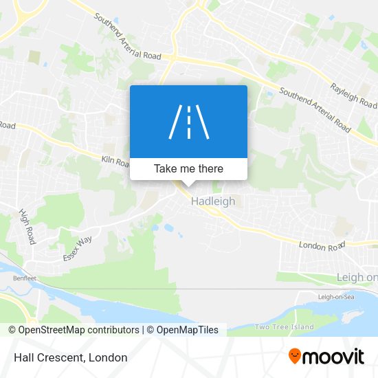 Hall Crescent map