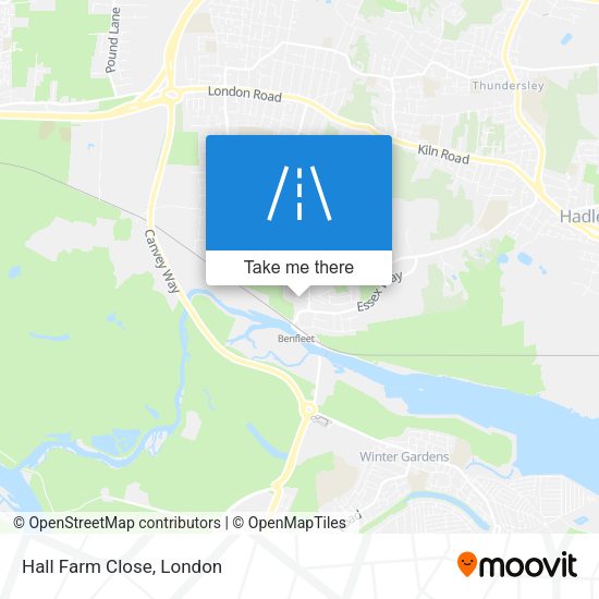 Hall Farm Close map