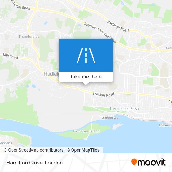 Hamilton Close map